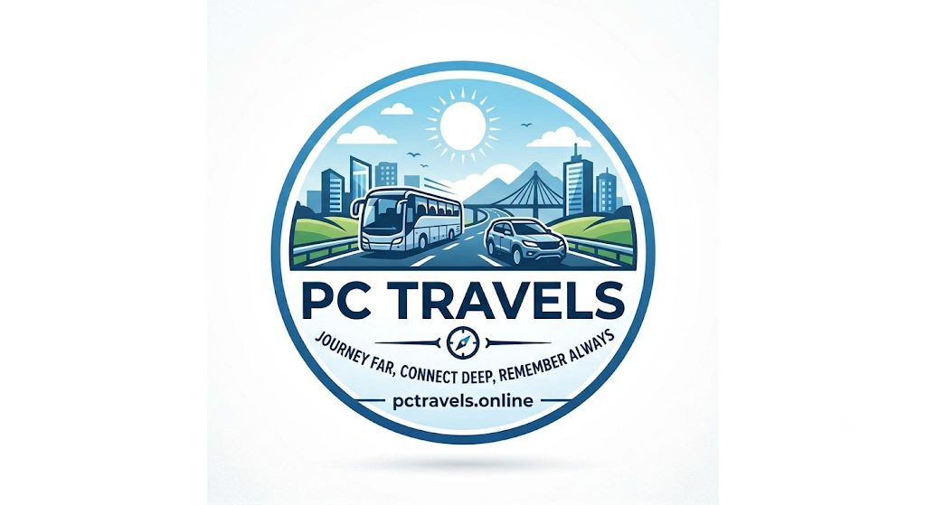 PC Travels logo — intercity and interstate taxi service in Lucknow